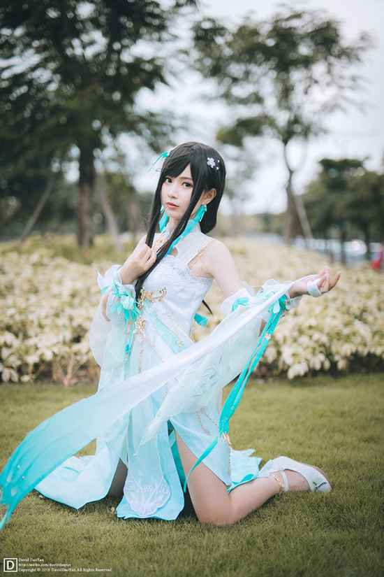 逆水寒ol COS 素问 美腿 漫展场照